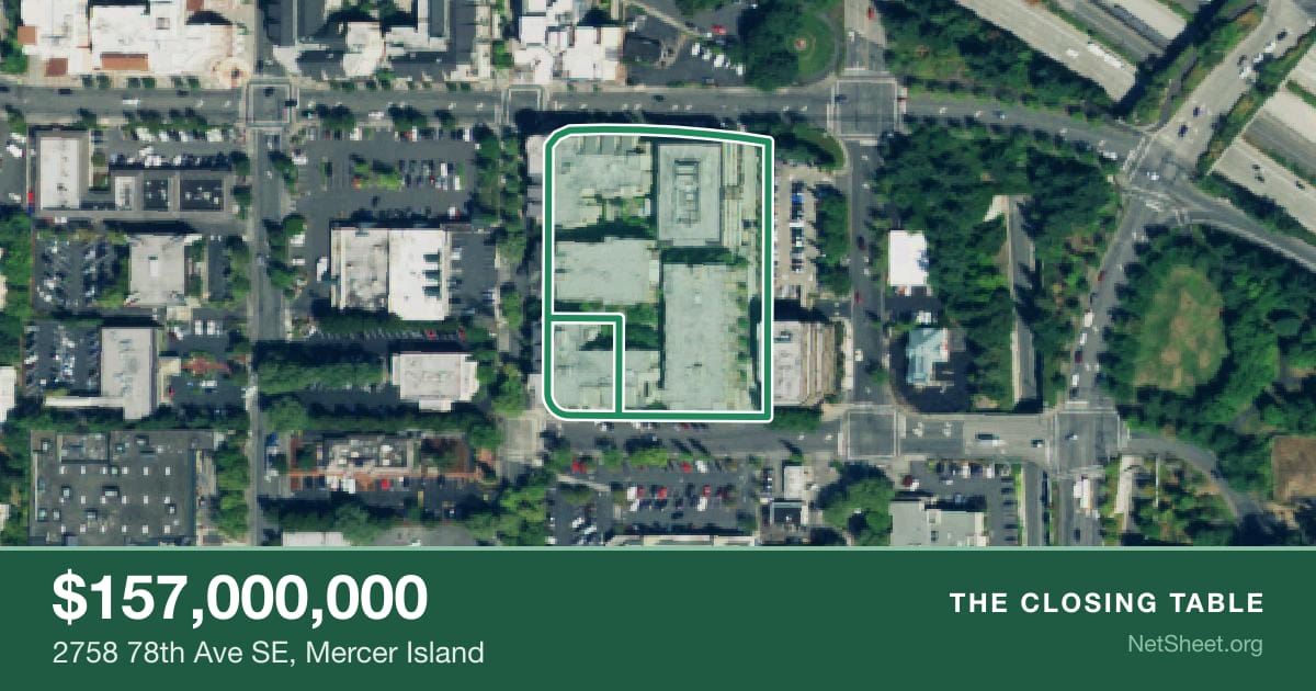 Aerial view of 2758 78th Ave SE, Mercer Island