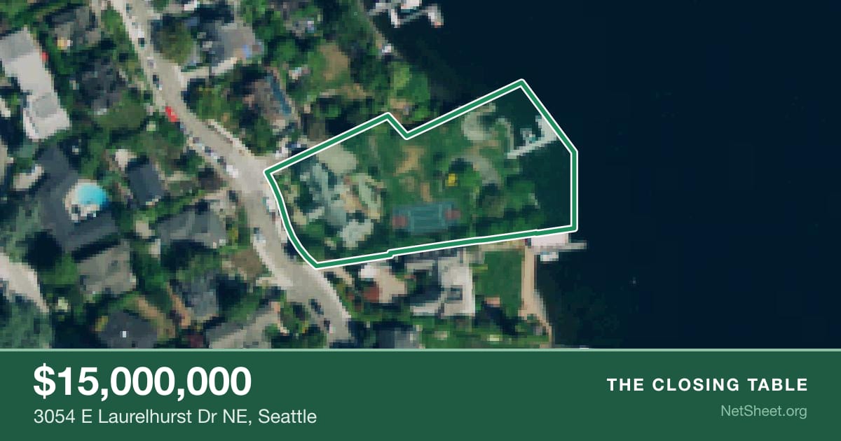 Aerial view of 3054 E Laurelhurst Dr NE, Seattle