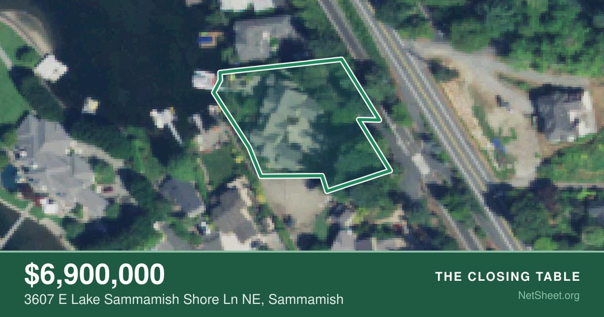 Aerial view of 3607 E Lake Sammamish Shore Ln NE, Sammamish