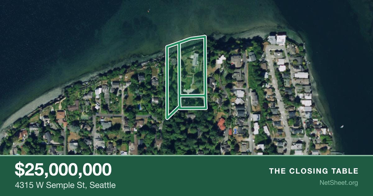 Aerial view of 4315 W Semple St, Seattle