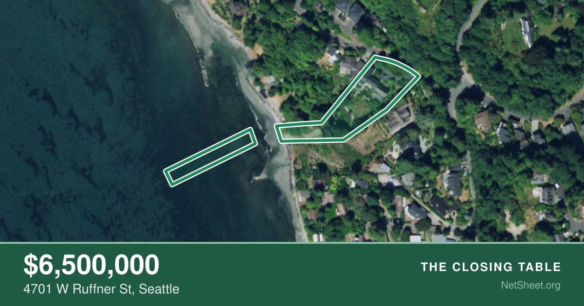 Aerial view of 4701 W Ruffner St, Seattle