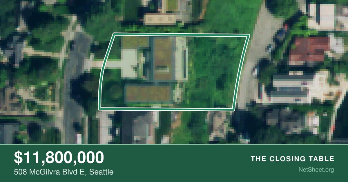 Aerial view of 508 McGilvra Blvd E, Seattle