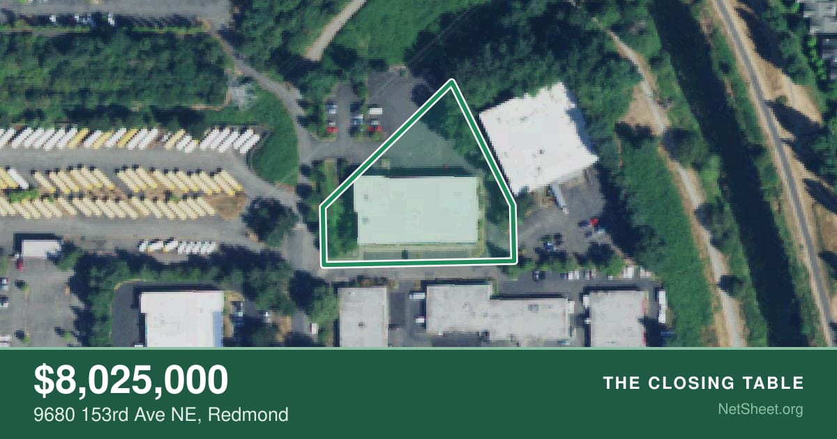 Aerial view of 9680 153rd Ave NE, Redmond
