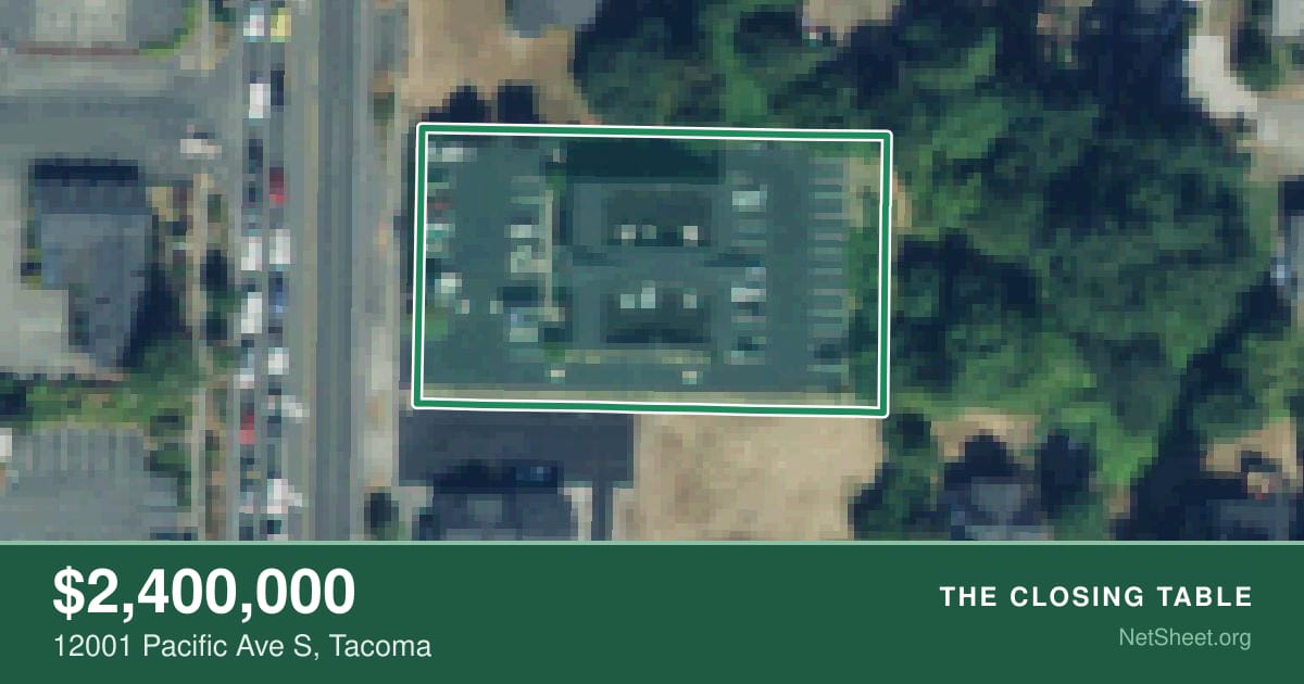 Aerial view of 12001 Pacific Ave S, Tacoma