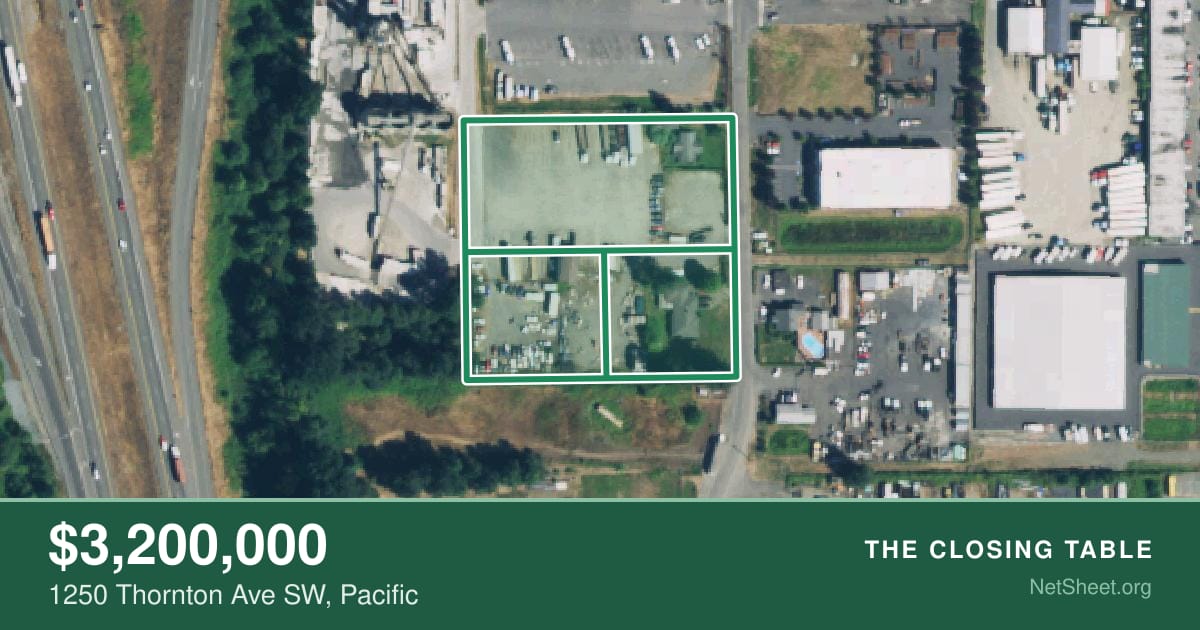 Aerial view of 1250 Thornton Ave SW, Pacific