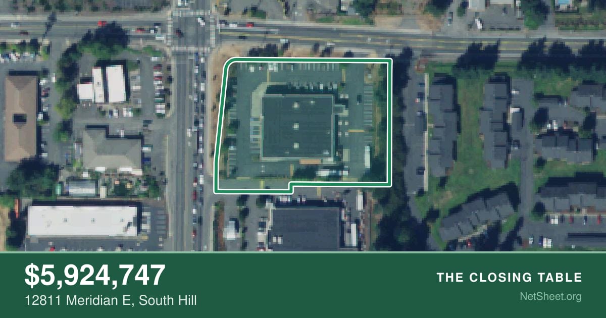 Aerial view of 12811 Meridian E, South Hill