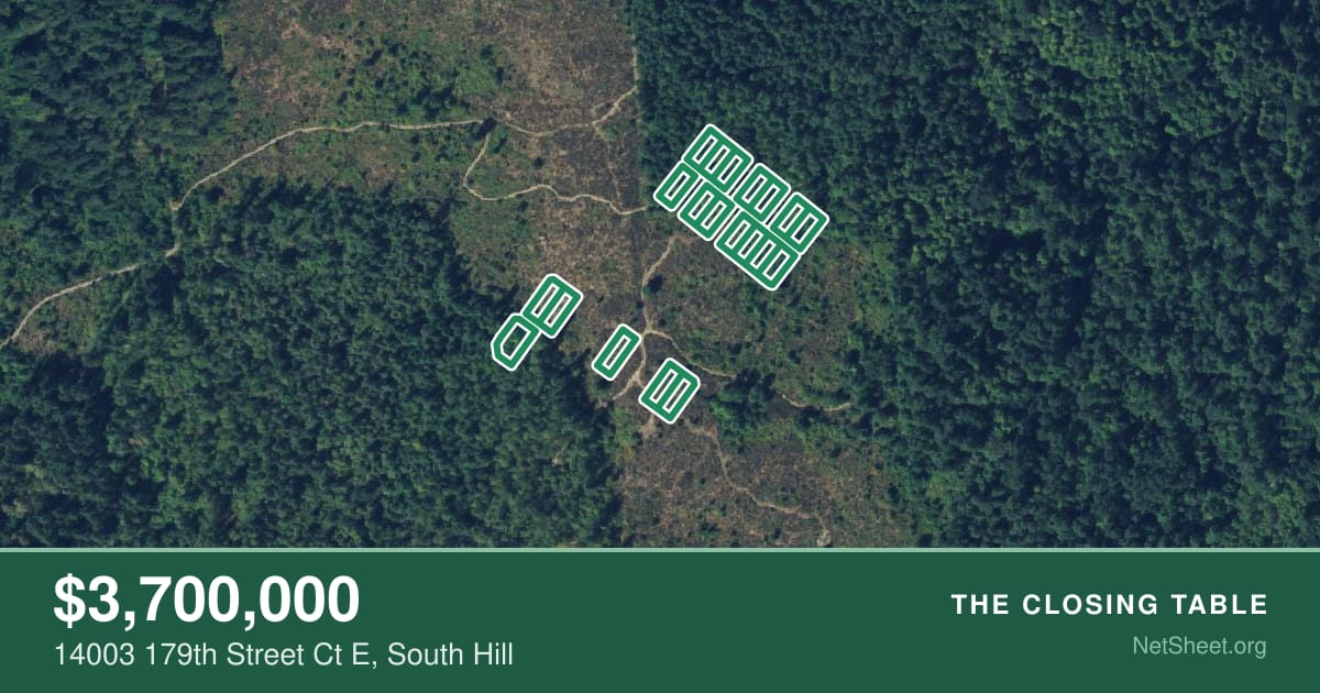 Aerial view of 14003 179th Street Ct E, South Hill