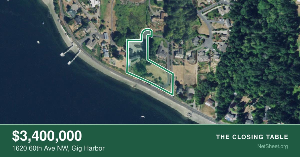 Aerial view of 1620 60th Ave NW, Gig Harbor