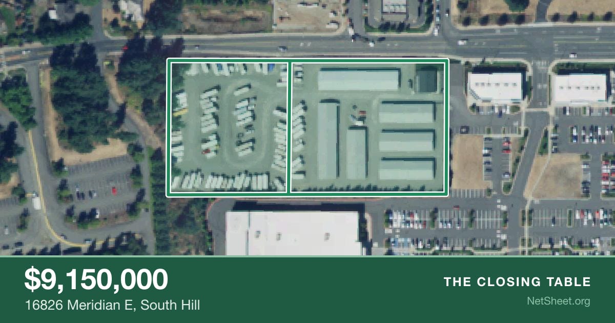 Aerial view of 16826 Meridian E, South Hill