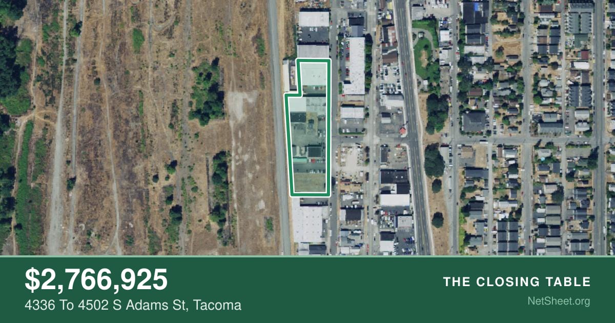 Aerial view of 4336 To 4502 S Adams St, Tacoma