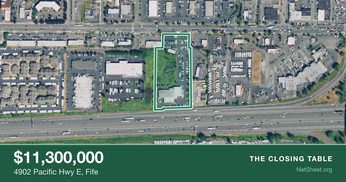 Aerial view of 4902 Pacific Hwy E, Fife