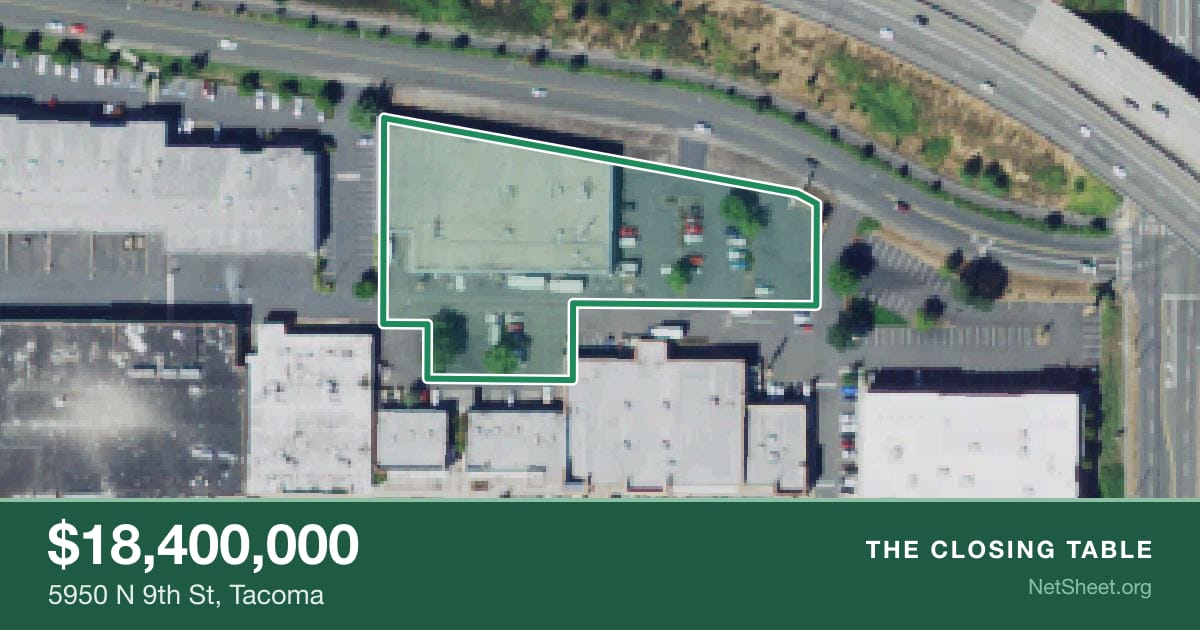 Aerial view of 5950 N 9th St, Tacoma