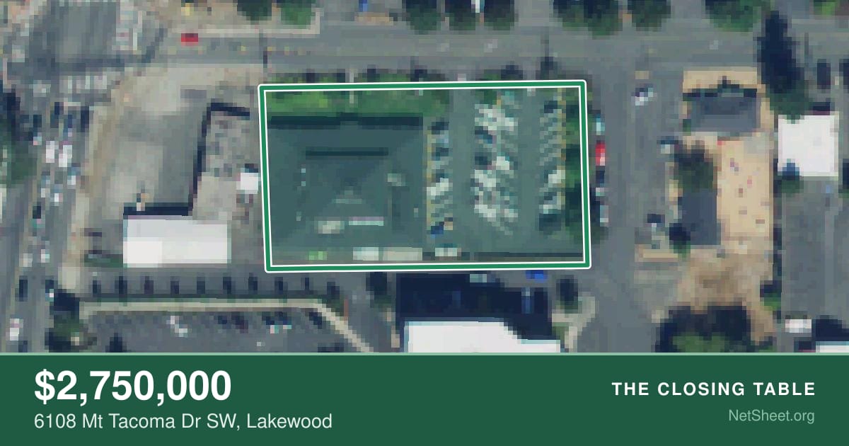 Aerial view of 6108 Mt Tacoma Dr SW, Lakewood
