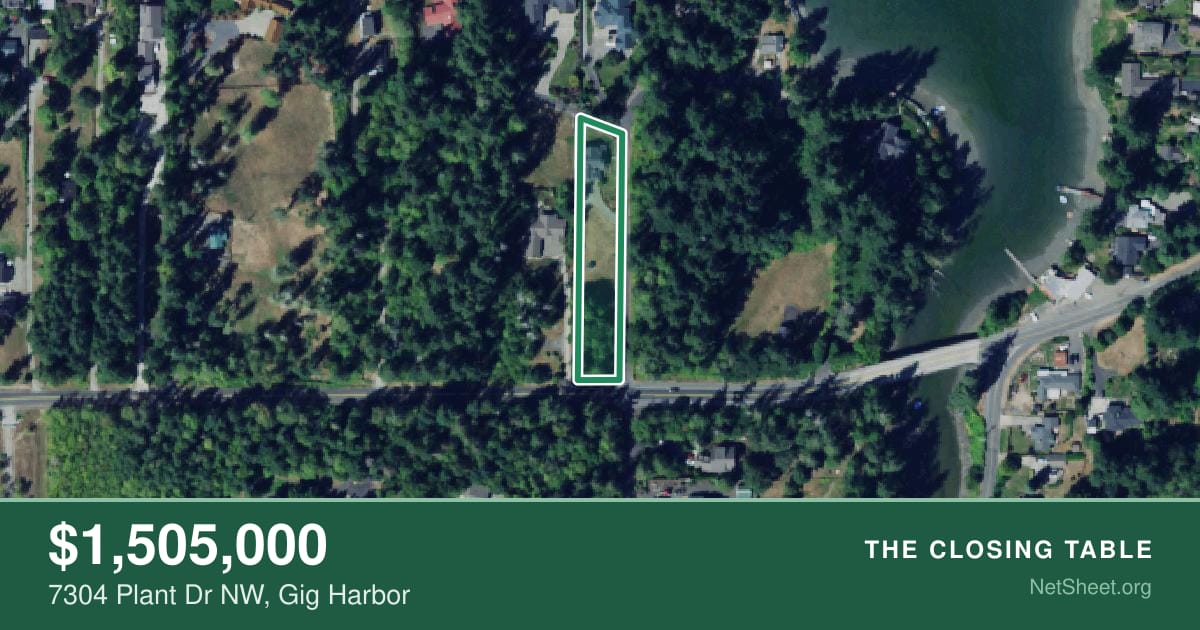Aerial view of 7304 Plant Dr NW, Gig Harbor